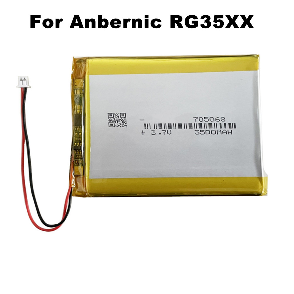 Gaming Console Bluetooth - แบตเตอรี่ลิเธียมโพลิเมอร์3.7V 3500mAh 705068 1.25mm สำหรับ RG35XX