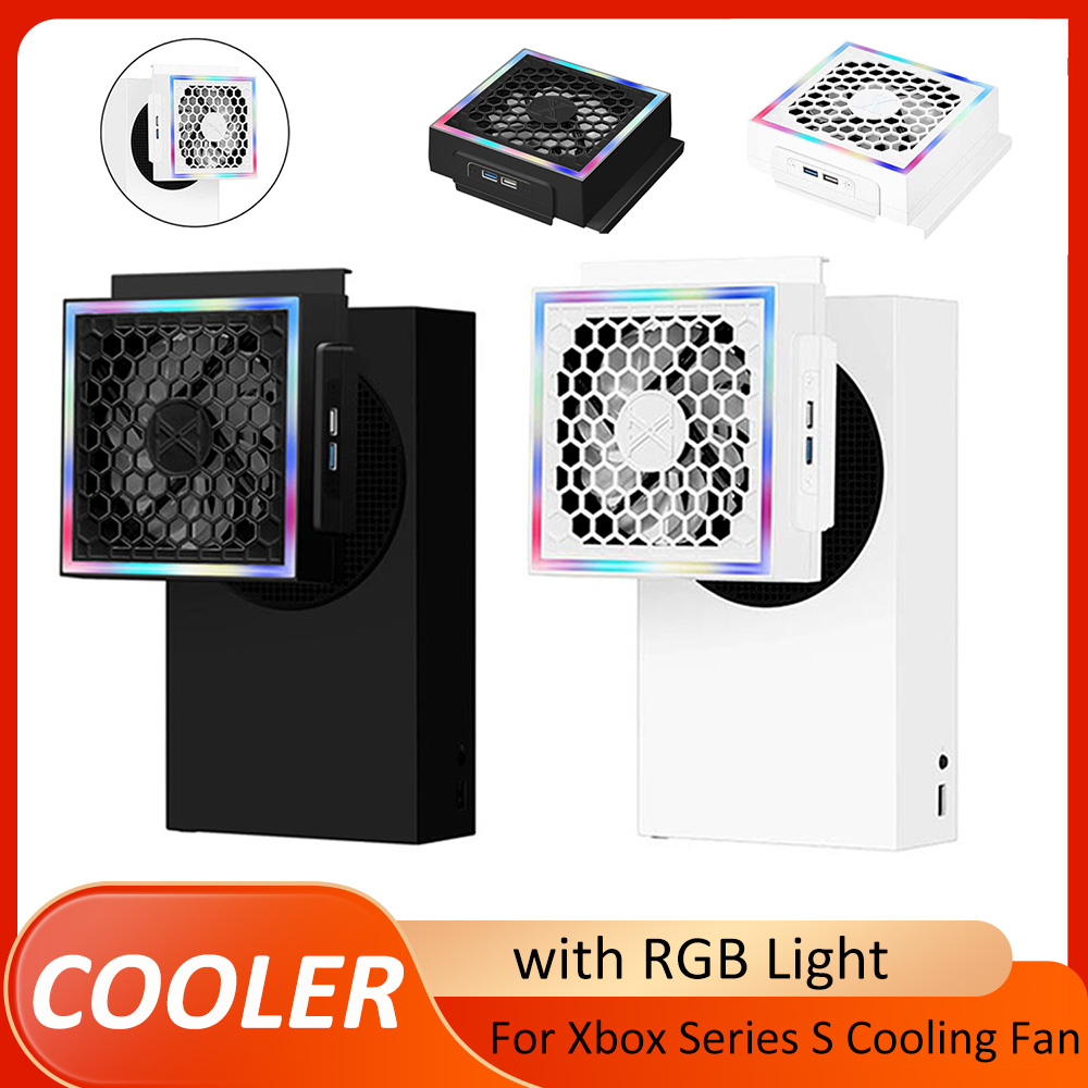 Microsoft Console Xbox Series S - RGB พัดลมระบายความร้อนสำหรับเอกซ์บอกซ์ซีรีส์เอสคอนโซล 3 เกียร์ 5V 2.4A