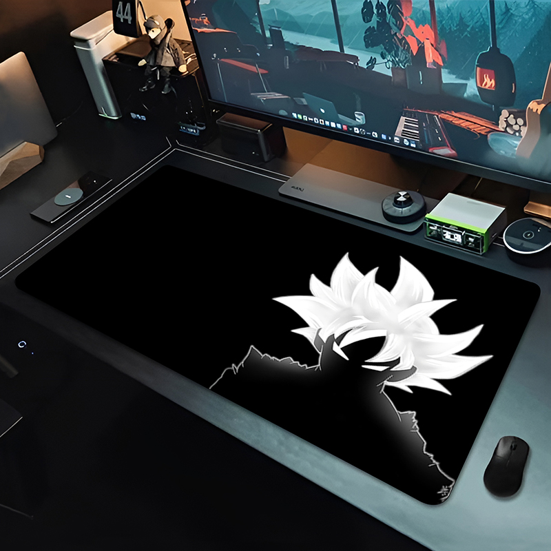 Gaming Console Desk - แผ่นรองเมาส์อนิเมะ DBZ สีดำ ลายดราก้อนบอล ขนาดใหญ่ สำหรับคอมพิวเตอร์