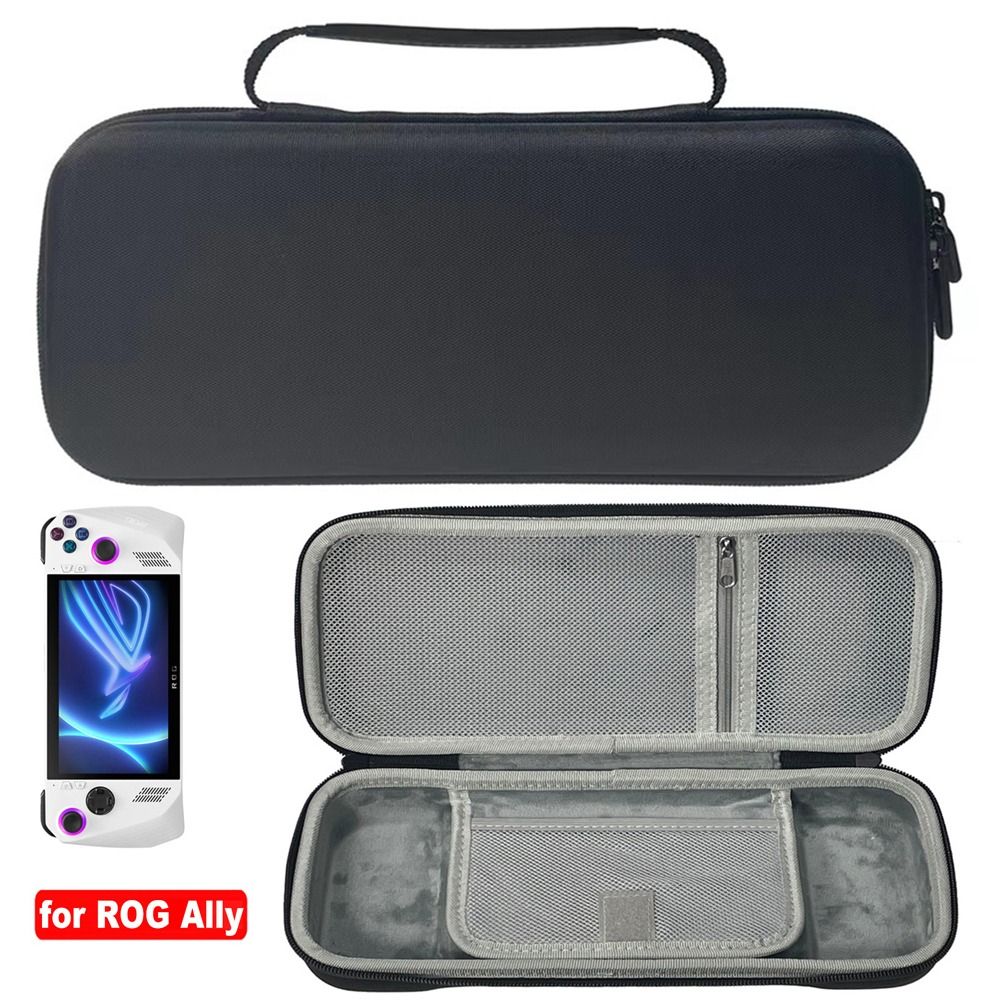 Gaming Console Bag - กระเป๋าใส่อุปกรณ์ใหม่สำหรับจัดเก็บ พร้อมฟิล์มกันรอยหน้าจอ กล่องใส่เครื่องเล่นเกมพกพาแบบแข็ง กระเป๋าเก็บของแบบพกพาสำหรับเดินทาง Asus ROG