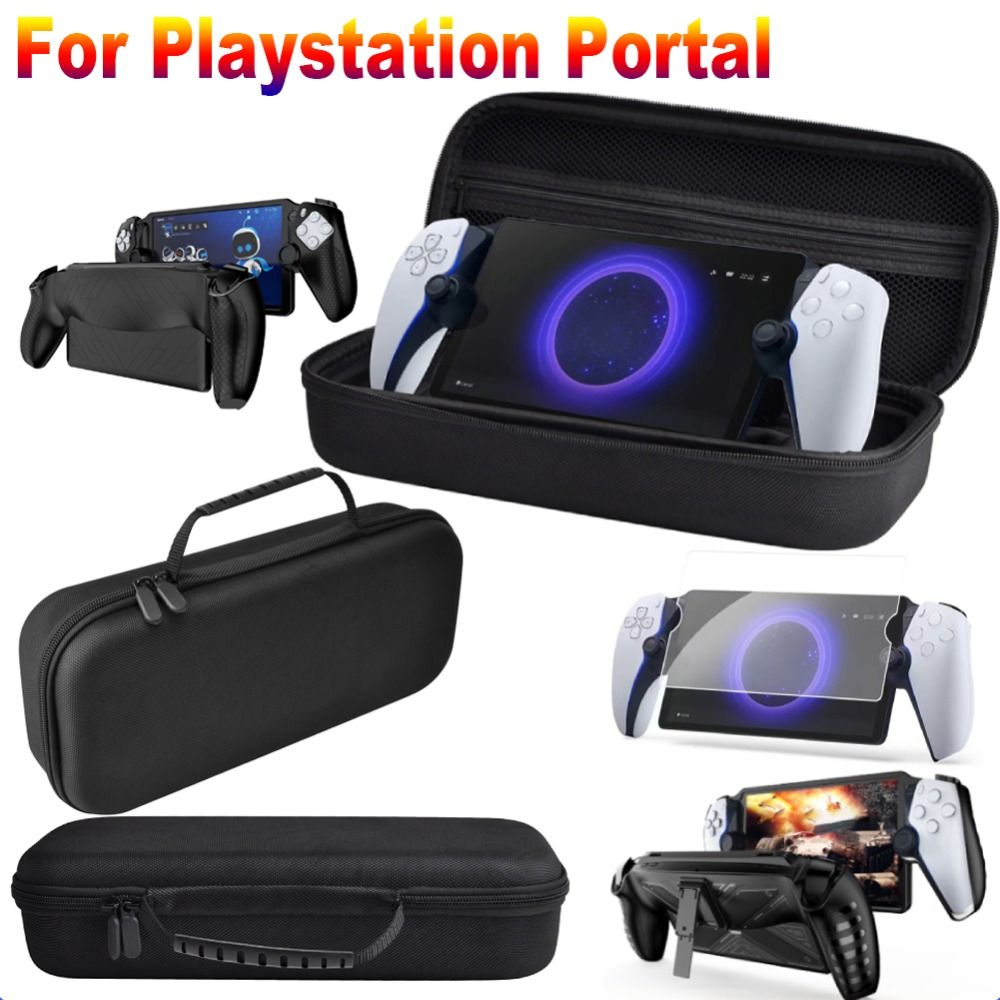 Gaming Console Bag - สําหรับ PlayStation Portal กระเป๋าเก็บกระเป๋าถือกันกระแทกฝาครอบป้องกันคอนโซลมือถือป้องกันหน้าจออุปกรณ์เสริมเกม