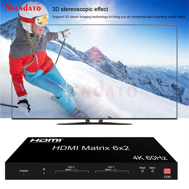 Gaming Console Bundle - สวิตช์ HDMI Matrix 6x2 4K 60Hz