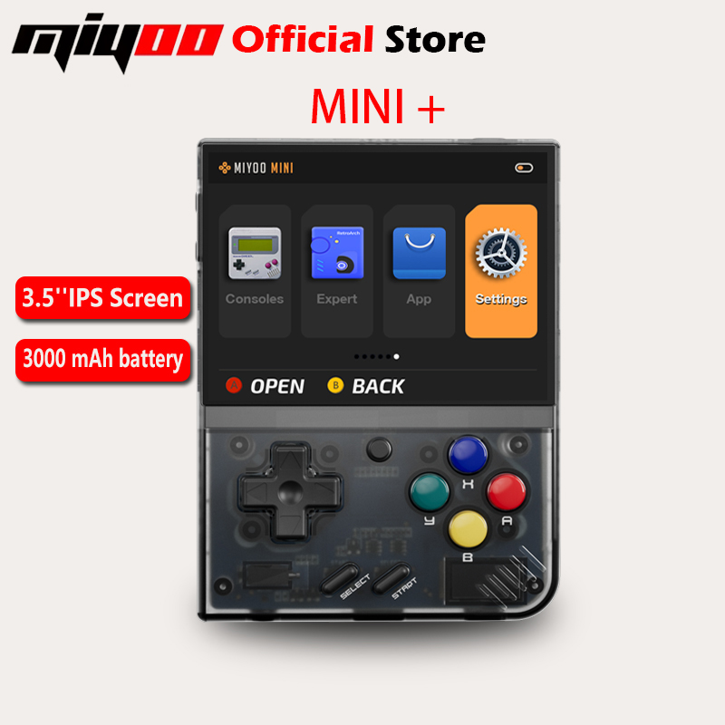 Gaming Console Types - MIYOO Mini PlusแบบพกพาRetroคอนโซลเกมมือถือ3.5นิ้วIPS HDหน้าจอเด็กของขวัญระบบLinuxเกมคลาสสิกจําลอง