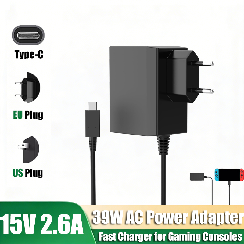 AC 100–240V Type-C Charger 15V - Gaming Console Types บทวิจารณ์และราคา