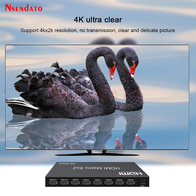 สวิตช์ HDMI Matrix 6x2 4K 60Hz - Gaming Console Bundle บทวิจารณ์และราคา