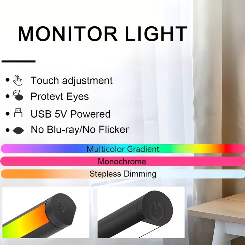 โคมไฟ LED สำหรับหน้าจอคอมพิวเต - Gaming Console Desk บทวิจารณ์และราคา