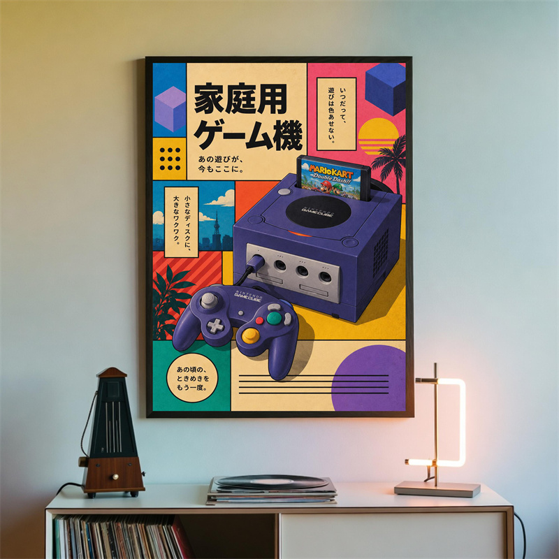 โปสเตอร์ตกแต่งผนังเกมย้อนยุค – - Gaming Console In 90S บทวิจารณ์และราคา