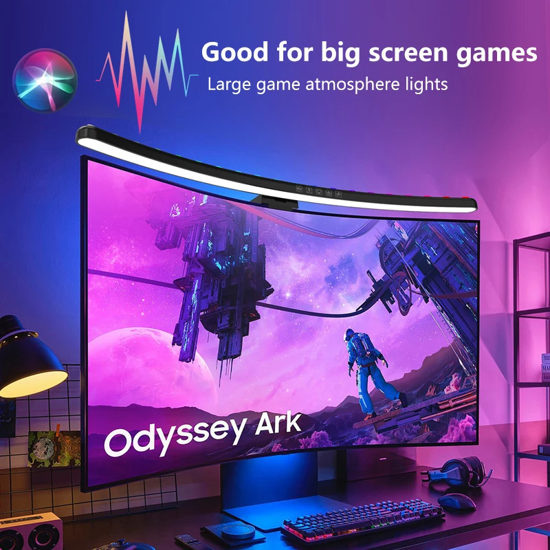 ไฟบาร์สำหรับจอคอมพิวเตอร์ RGB  - Gaming Console Desk บทวิจารณ์และราคา